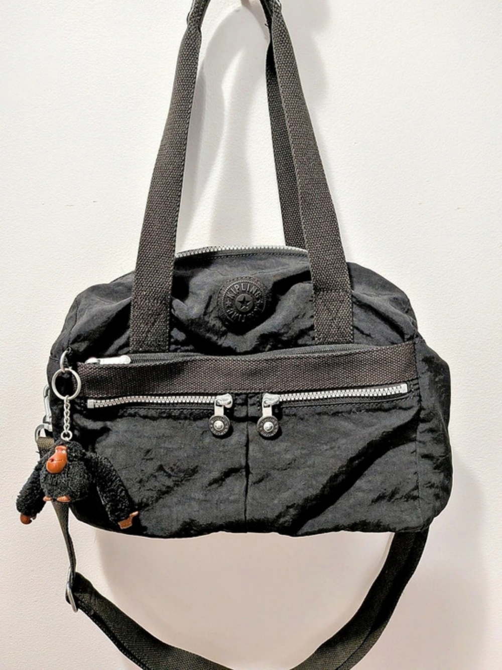 Kipling Davina Tote Crossbody Bag Black Shoulder Bag